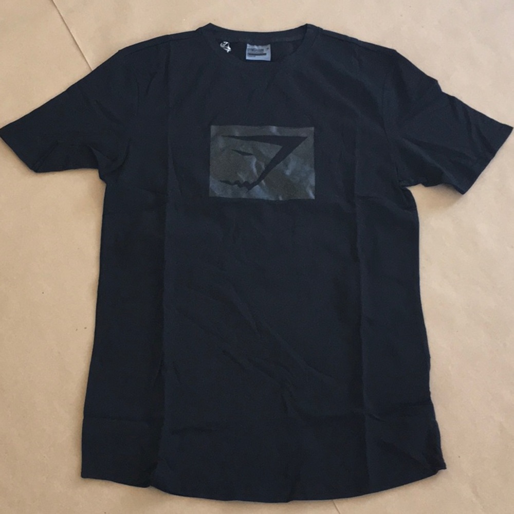 GYMSHARK Black Friday SS T-Shirt - Black - Large